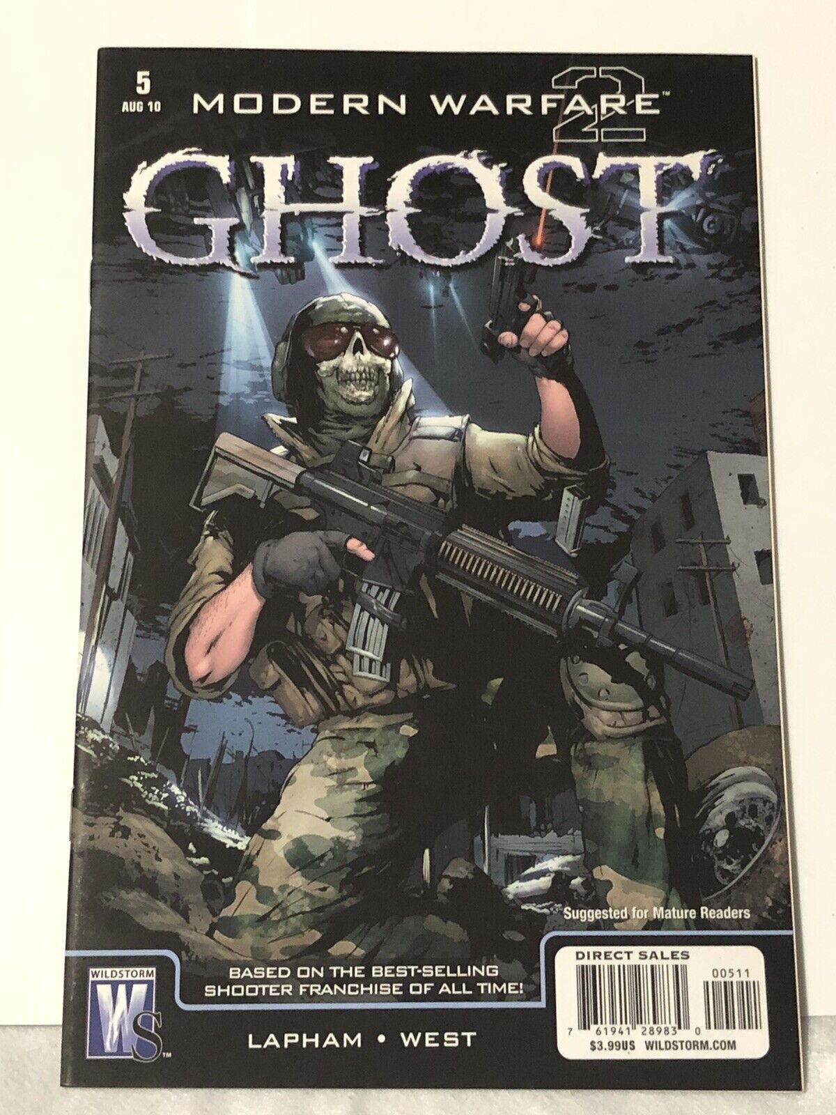 Modern Warfare 2: Ghost #5 Wildstorm Comics 2010 NM Only 4,806 Retail Ordered