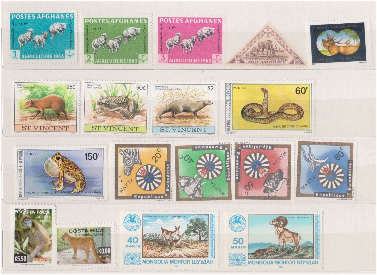 F73-3 1980s Thematic mix 18stamps Reservation Max 68% OFF of C animals