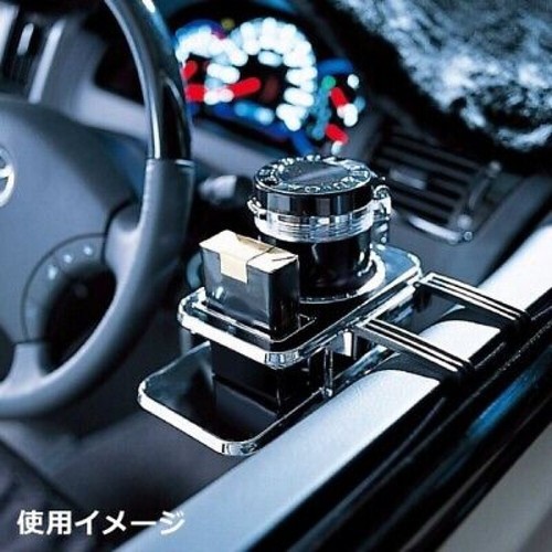 Carmate Drink Holder Table NZ629 Black Plastic JDM VIP Style - Picture 8 of 24