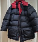 Womens Nwot Large 14/16 Lands End Blue Reverse To Red Goose Down Puffer Jacket