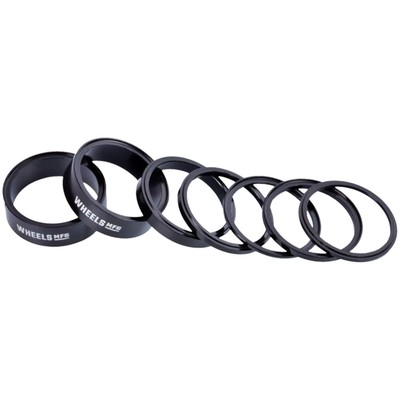 Wheels Manufacturing StackRight Headset Spacer Kit - Black SRHS-SPK1