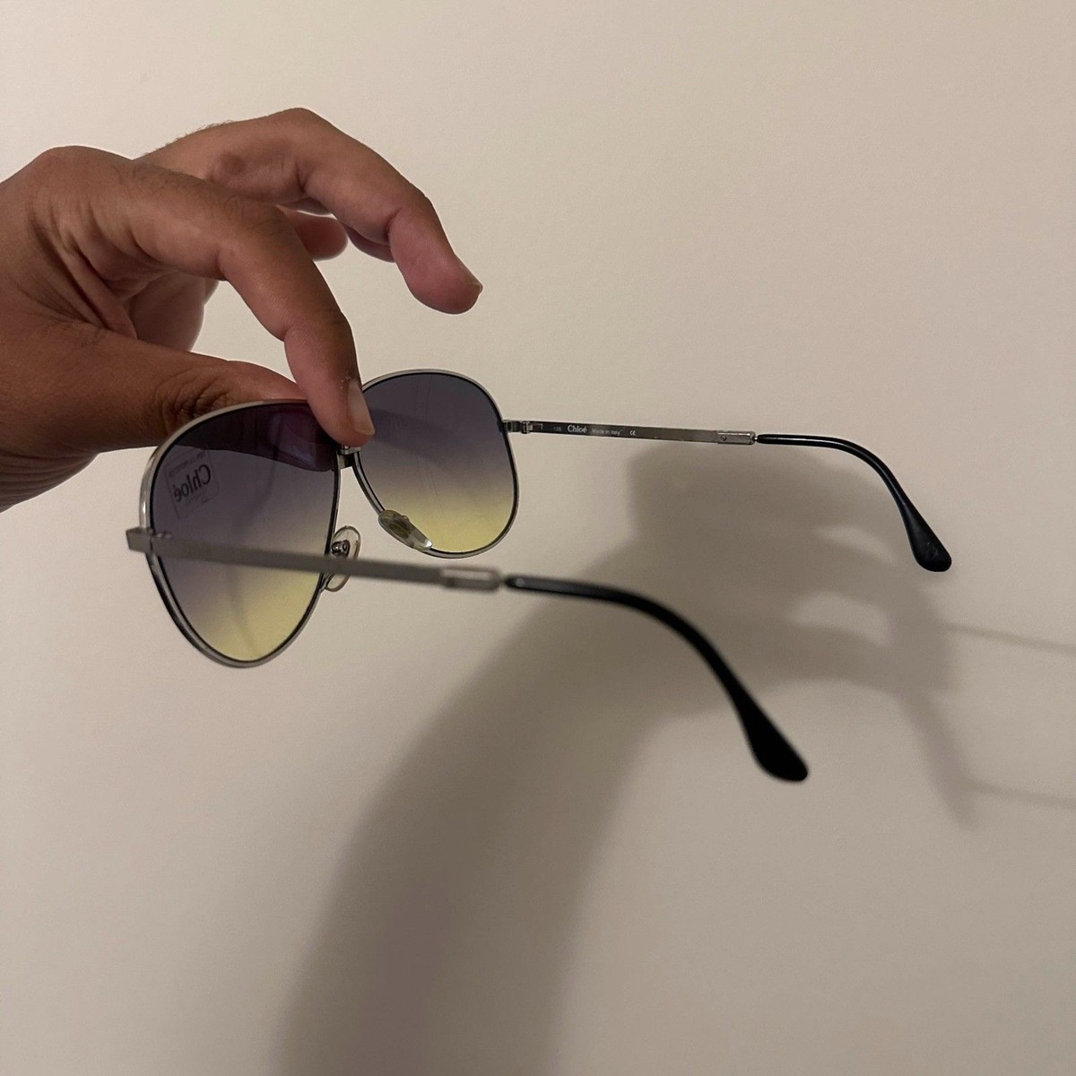 Vintage Chloé Foldable Aviator Sunglasses NEW Vintage Chloé Foldable Aviator Sunglasses NEW | eBay main image 2
