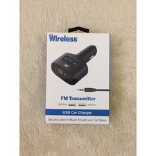 Just Wireless FM Transmitter 3.5mm  2.4A/12W car Charger