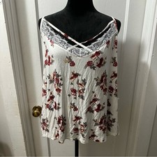 Rue21 Red Relaxed Asymmetrical Camisole