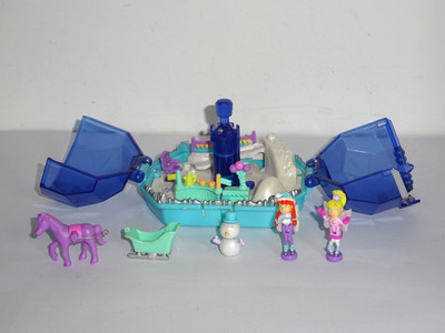 Polly Pocket Vintage Blue Bird Sapphire Winter Dream 2000 nicht komplett (C654)