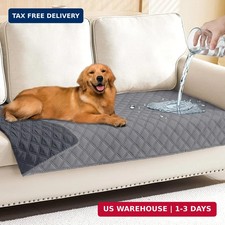 Smiry Waterproof Couch Covers for Dogs Washable, Reversible Pet Couch Covers for