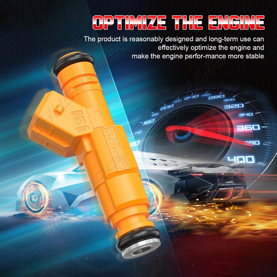 8- INYECTOR DE COMBUSTIBLE ACTUALIZACIÓN 19LB 0280155710 PARA AUTO URBANO LINCOLN 1994-1998 4,6 L V8 Foto 3 de 4