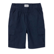 NWT Youth Boys The Childrens Place Navy Blue Chino Pull On Casual Shorts - Sz 10