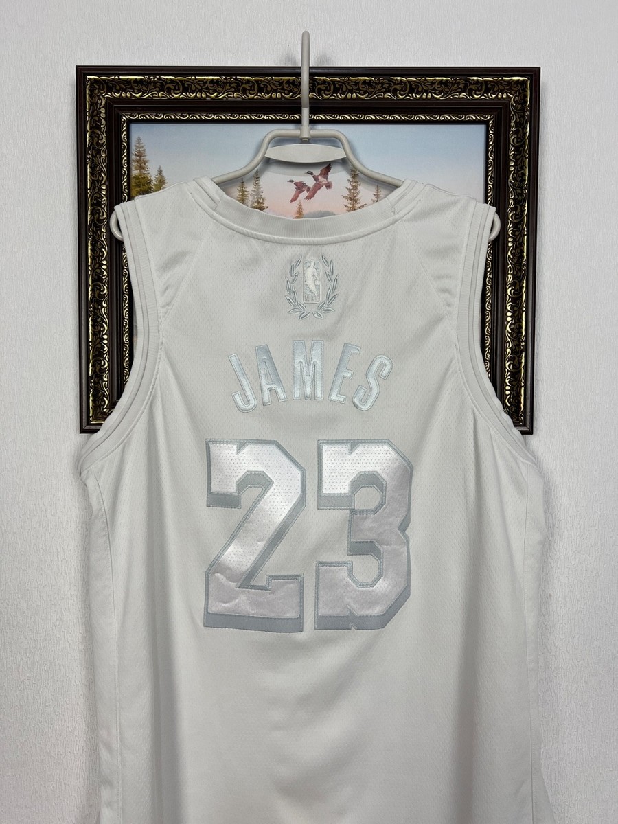 Nike Los Angeles Lakers White LeBron James NBA Jersey Mens Shirt