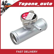 38mm 1-12 Inline Radiator Filler Neck Hose With Cap Aluminum Universal Fit