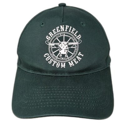 Greenfield Custom Meat Strapback Hat Green One Size Port & Company