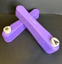 Set of 2 THE PAPER STUDIO Long Paper Punches STAR and HEART measurements listed