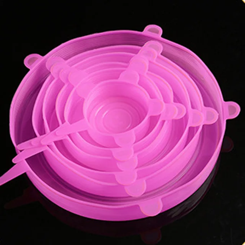 6 Pcs Silicone Cover Stretch Lids for Kitchen Microwave Food Covers Bowl Caps El - Picture 16 of 23