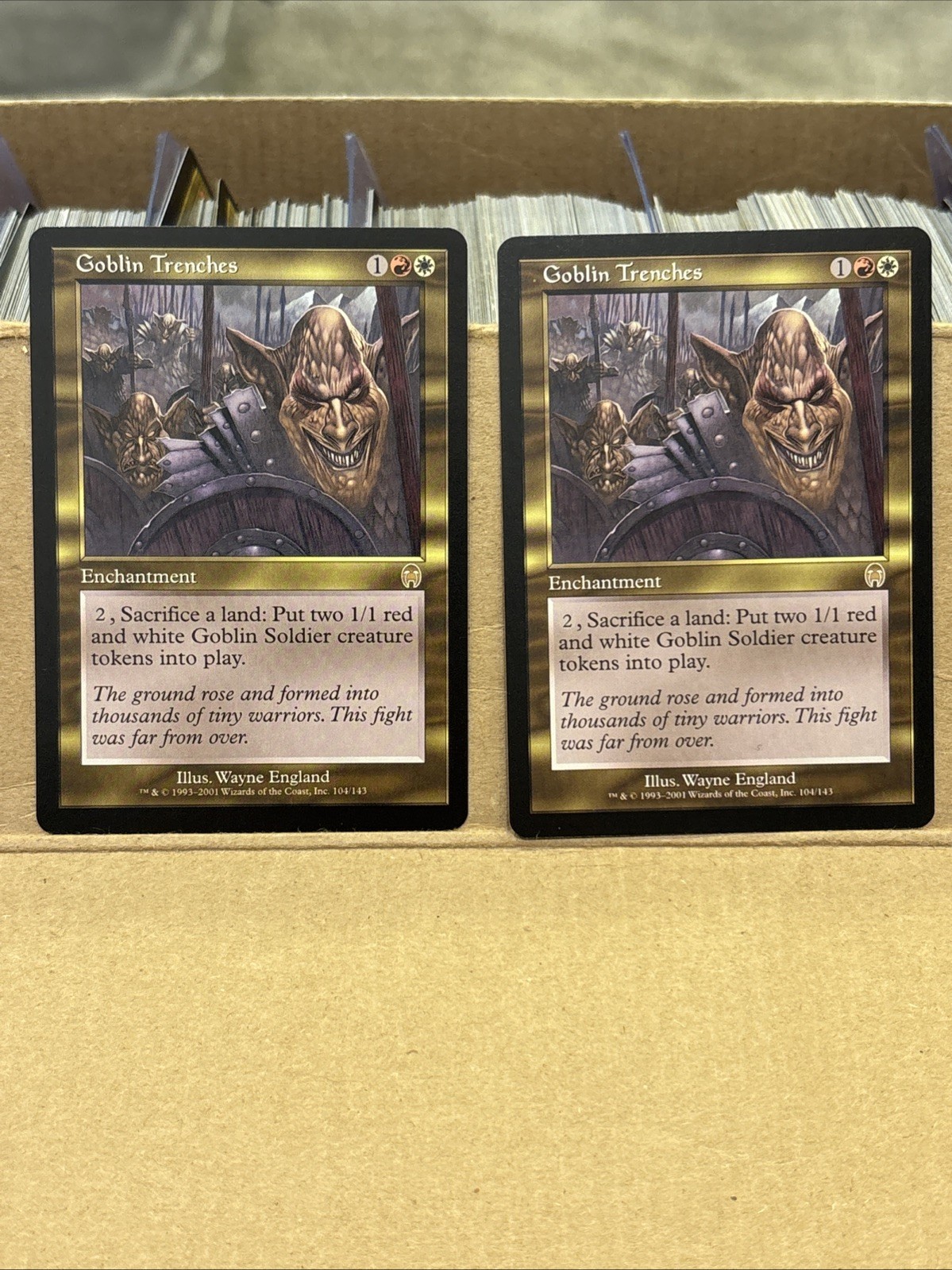 2x Goblin Trenches - LP - Magic the Gathering Apocalypse Mtg