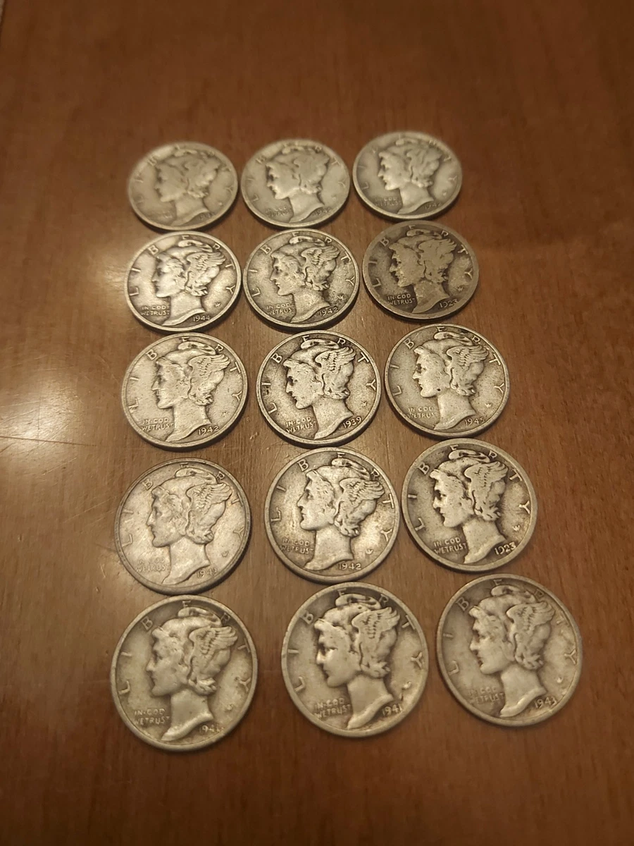 Silver Mercury Dimes 1916-1945 for sale | eBay