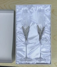 Things Remembered Athena Wedding Champagne Flute Set of 2 – Gift Box
