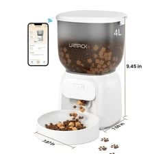 Smart Automatic Cat Feeder - WiFi Cat Food Dispenser with APP Control Up to 15 P
