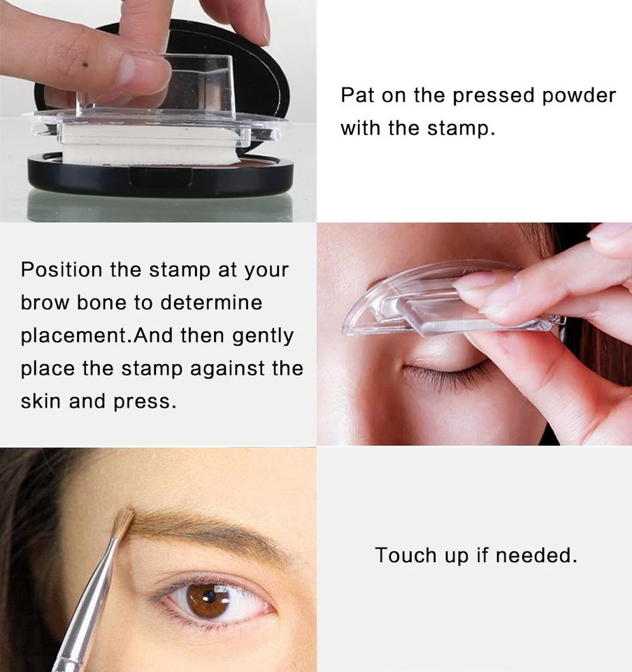 1~200 Pcs Ultimate Eyebrow Shaping Powder Stamp Eye Brow Makeup Perfect Gift Lot - Image 4 of 4
