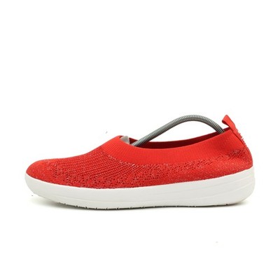 fitflop Damen 083-002 sneaker rot mesh niedrig atmungsaktiv slip-on EU 42