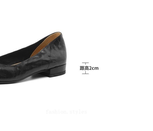 Scarpe da donna retrò a punta slip on OL scarpe basse formali scarpe vera pelle - Foto 10 di 26
