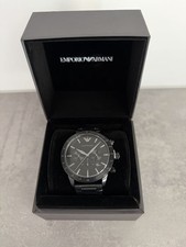 NEU Emporio Armani Uhr Quarz-Dreizeiger-Chron...