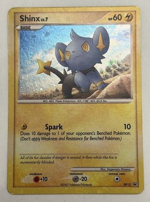 Pokemon Card - D&P Promo #DP15 - SHINX lv.7 (holo-foil) *Played*