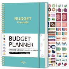 Budget Planner - Monthly Budget Book with Expense Tracker Notebook, Undated B...