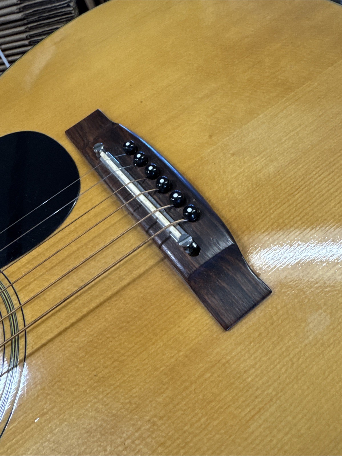 Vintage 1970's  1973 Takamine F-307  Acoustic Guitar Made In Japan NICE! +Case