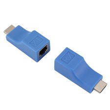 2Pack  Extender, to RJ45 Converter Repeater over  5E / 6 1080P  to 30M2812