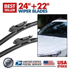 New Premium All Season Wiper Blades size 24"&22" Windshield Front Right & Left