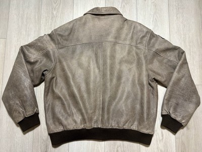 VTG 90s Star Wars Episode I Leather Bomber A2 Jacket Phantom