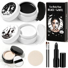 Black  White Oil Face Body Paint Halloween Cosplay Makeup Accessories
