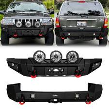 Vijay For 1999-2004 Jeep Grand Cherokee Wj Frontrear Bumper With Winch Plate Vijay For 1999-2004 Jeep Grand Cherokee Wj Frontrear Bumper With Winch Plate
