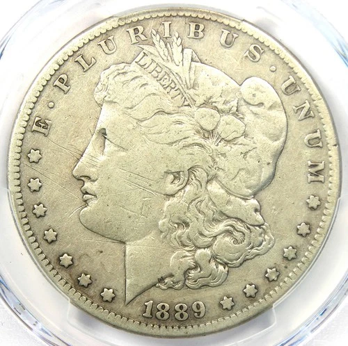 1889-CC Morgan Silver Dollar $1 Carson City Coin - Certified PCGS Fine Details