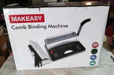 Comb Binding Machine 21-Hole 450 Sheet Paper Punch Binder MAKEASY