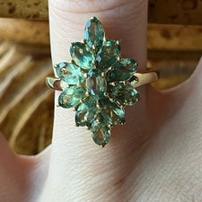 Natural Pine Apatite Sterling Silver Ring Size 6