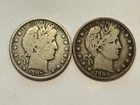 1907-O & 1909 Barber Half Dollars (A17)