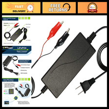 12V 2A Smart Charger for Lithium LiFePO4 Deep Cycle Batteries - UL Listed, Fast