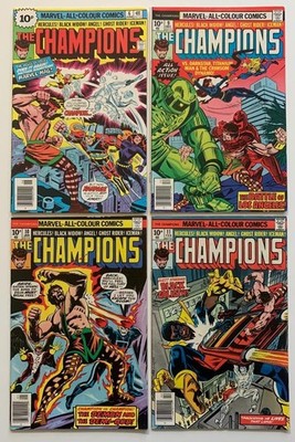 Champions #6, 9, 10 & 11 (Marvel 1976) FN +/- condition Bronze age issues.
