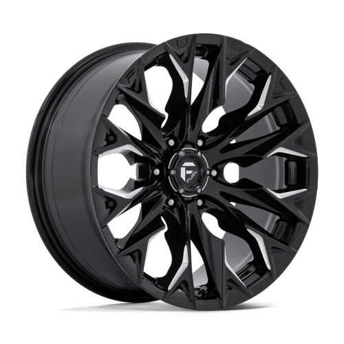 20X9 Fuel 1PC D803 FLAME 6X5.5 1MM GLOSS BLACK MILLED (4) 194933291410 ...