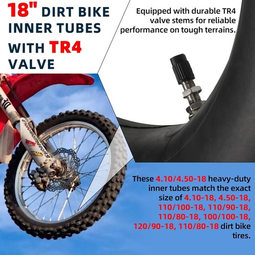 18 Zoll Dirt Bike Schlauch mit Stoßdämpfung - ultimativer Fahrkomfort - Bild 6 von 8