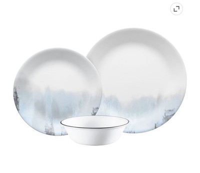 Corelle Boutique Tranquil Reflection Dinnerware Set 12 Piece NEW!!!