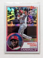 2018 Topps Update Marcell Ozuna 1983 Silver Pack Chrome #116 St. Louis Cardinals