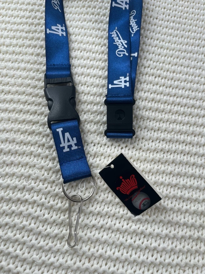 Los Angeles Dodgers Lanyards MLB Baseball Printed on Both Sides 25" Long Aminco - Image 2 of 4