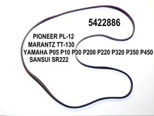 Courroie pour Platine Vinyle PIONEER PL-12 MARANTZ TT-130 SANSUI SR22 YAMAHA P05