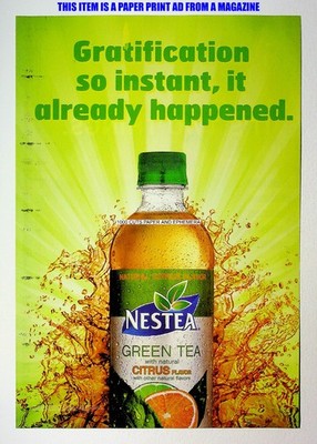 Nestea Green Tea Nestle 2008 Trade Print Magazine Ad Poster ADVERT