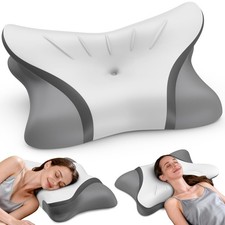 Cervical Neck Pillow for Pain Relief, Bed Pillows for Head Neck Shoulder Supp...