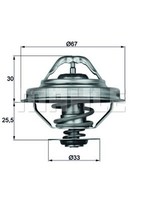 Thermostat KüHlmittel Behr TX 28 92D FüR E36 BMW Z3 E34 E38 E39 E30 E46 3Er 5Er
