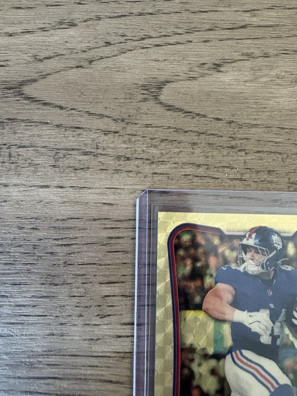 2026 Bowman Chrome Cam Skattebo #BCV-78 Superfractor 1/1 RC Giants view 2