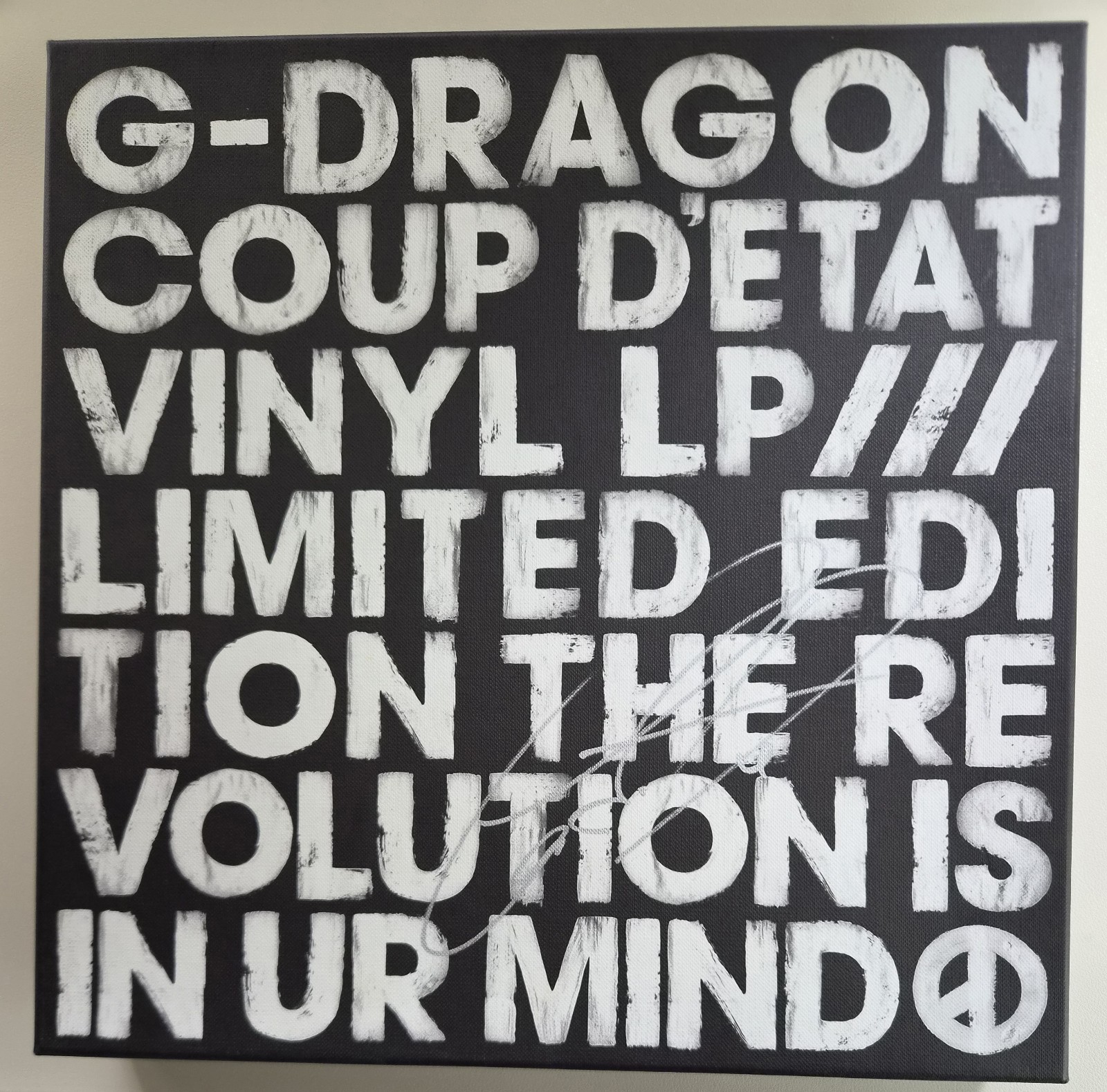BIGBANG G-Dragon [COUP D'EAT] Autographed Singed Vinyl LP Super Rare Album GD